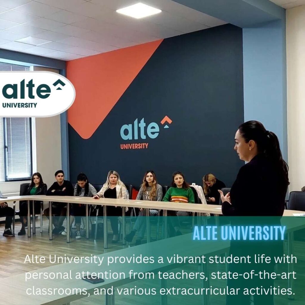 MBBS in Georgia at Alte University combines modern infrastructure with excellent student satisfaction.